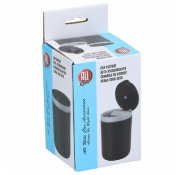 POPIELNICZKA LED CZARNA CHROM