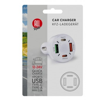 PORT 2 X USB 2 X TYP C 4W1 12/24V 20W (24)