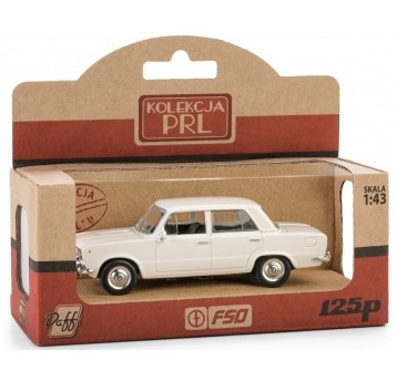 PRL FIAT 125P BIAŁY