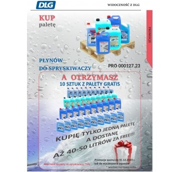 PROMOCJA PŁYNY DO SPRYSKIWACZY PALETA + 10 GRATIS