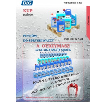 PROMOCJA PŁYNY DO SPRYSKIWACZY PALETA + 10 GRATIS
