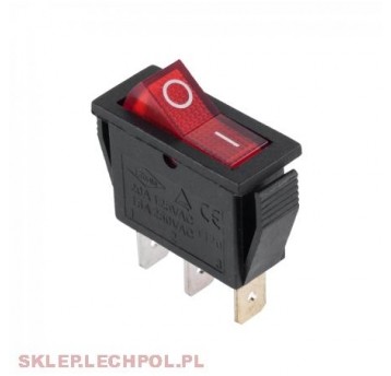 PRZEŁĄCZNIK CZERWONY IRS-101-1B(25) 9013CZ