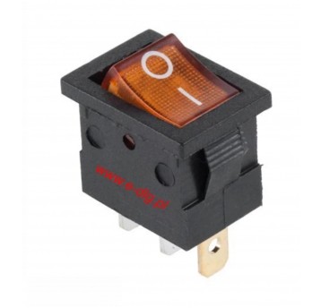 PRZEŁĄCZNIK MK1011 PODŚW ŻÓŁTY 15A 12V 9030Ż