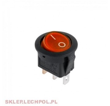 PRZEŁĄCZNIK OKRĄGŁY CZERWONY 230V 9042CZ