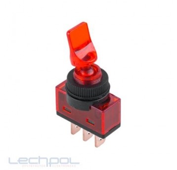 PRZEŁĄCZNIK P 7 20A 12VDC CZERWONY(25)