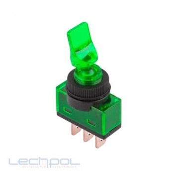 PRZEŁĄCZNIK P 7 20A 12VDC ZIELONY(25)