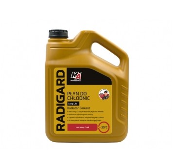 RADIGARD 5L CZERWONY PŁYN DO CHŁODNIC LONG LIFE