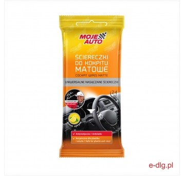 ŚCIERECZKI DO KOKPITU MATOWE CYTRYNA MOJE AUTO 24