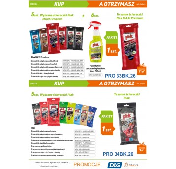 ŚCIERECZKI PLAK 5 SZTUK + 1 GRATIS