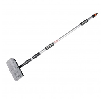 SZCZOTKA 2 PŁASZCZYNY + KIJ 130-250CM METAL GWINT