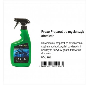 SZYBA PŁYN DO MYCIA 650ML PROXO