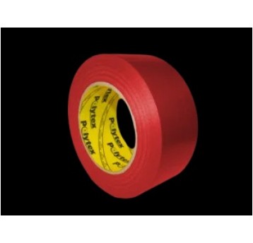 TAŚMA CZERWONA WZMACNIANA TKANINĄ 48MMX9M