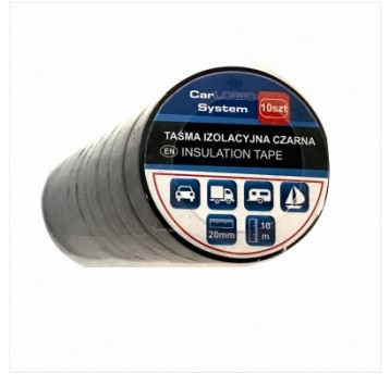 TAŚMA IZOLACYJNA CZARNA 18MMX10M 10 SZTUK