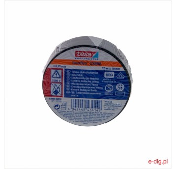 TAŚMA IZOLACYJNA CZARNA 19MMX20M TESA (10)