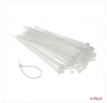 TAŚMA KABLOWA 250X4.8 BIAŁA (100)