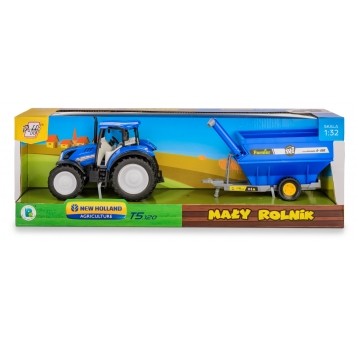 TRAKTOR NEW HOLLAND T5 Z PRZYCZEPĄ