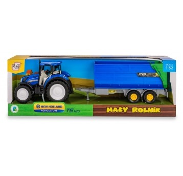 TRAKTOR NEW HOLLAND T5 Z PRZYCZEPĄ WYWROTKĄ
