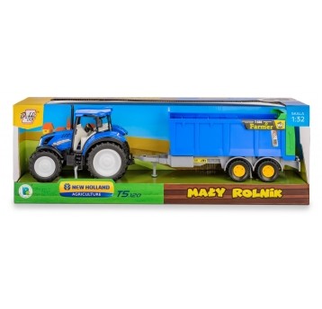 TRAKTOR NEW HOLLAND T5 Z ROZRZUTNIKIEM OBORNIKA