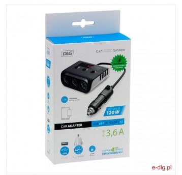 TRÓJNIK 12/24V 100W BLACK