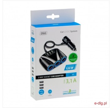 TRÓJNIK 12/24V 120W BLACK BLUE