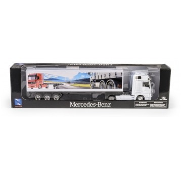 TRUCK MERCEDES BENZ NACZEPA 1:43 BIAŁY