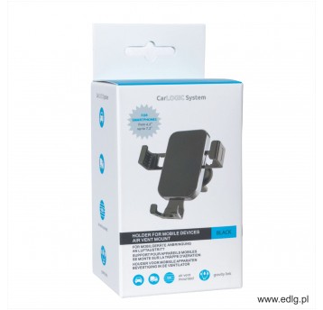 UCHWYT TELEFONU GRAWITACYJNY BLACK