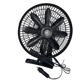 WENTYLATOR 12V 8" Z KLIPEM