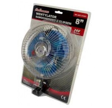 WENTYLATOR 24V 8" Z KLIPEM