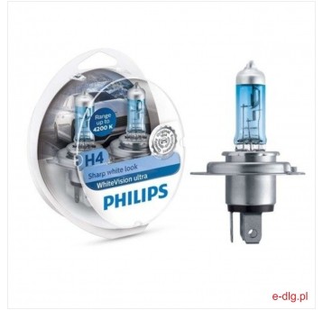 WHITE VISION ULTRA H4 60/55W 12V PHILIPS KPL.