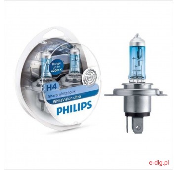 WHITE VISION ULTRA H4 60/55W 12V PHILIPS KPL.