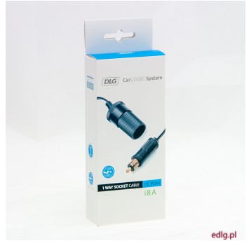 WTYCZKA DC Z GNIAZDEM NA KABLU 12/24V