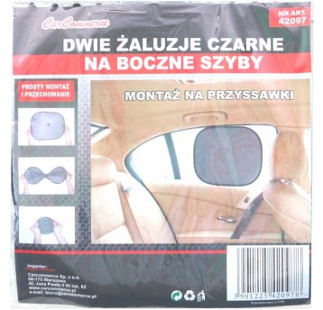 ZASŁONKI 2SZT NA PRZYSSAWKĘ CZARNE