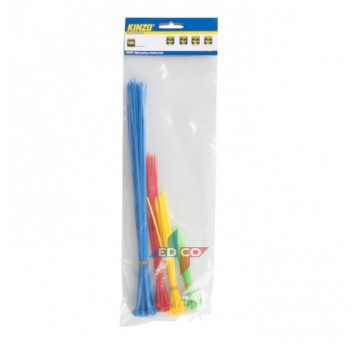 ZESTAW TAŚMY KABLOWE KOLOROWE 100szt (60)