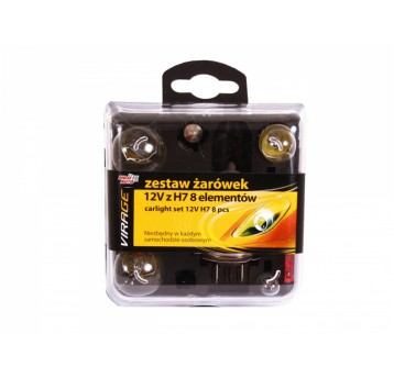 ZESTAW ŻARÓWEK 12V H7 8 ELEMENTÓW VIRAGE